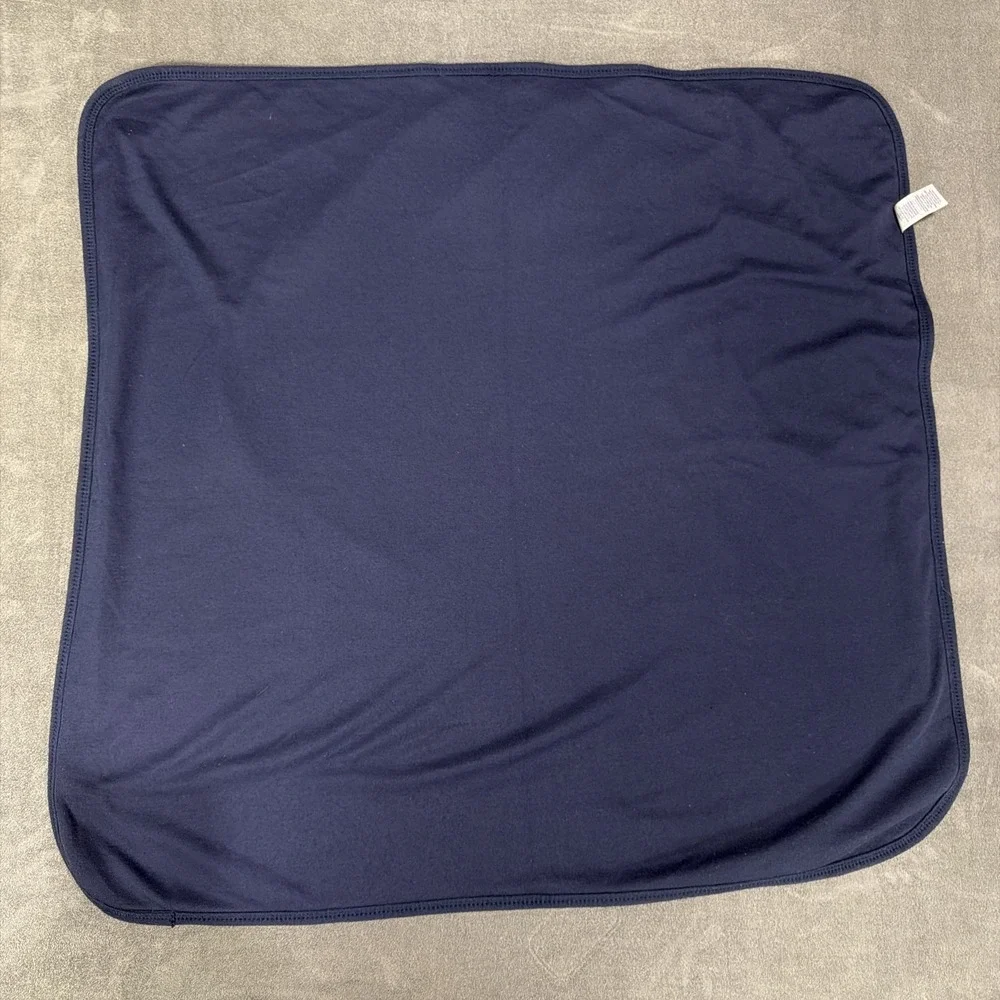 Carter's Brown Micro Fleece Dark Blue Stars Small Baby Blanket Security